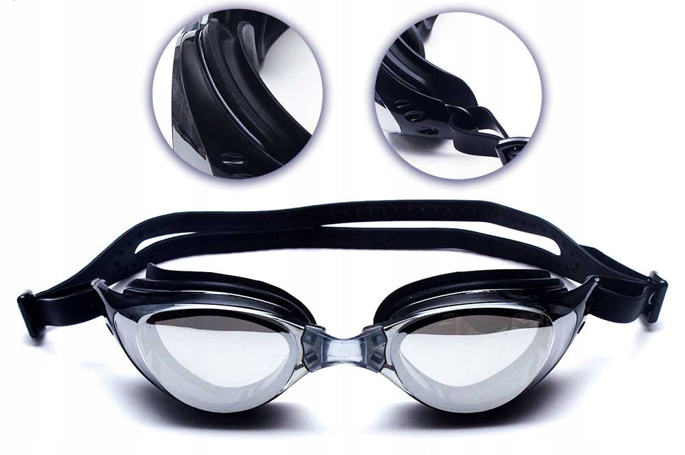 SWIMMING GOGGLES 100% ANTI-FOG + CASE Packaging status original