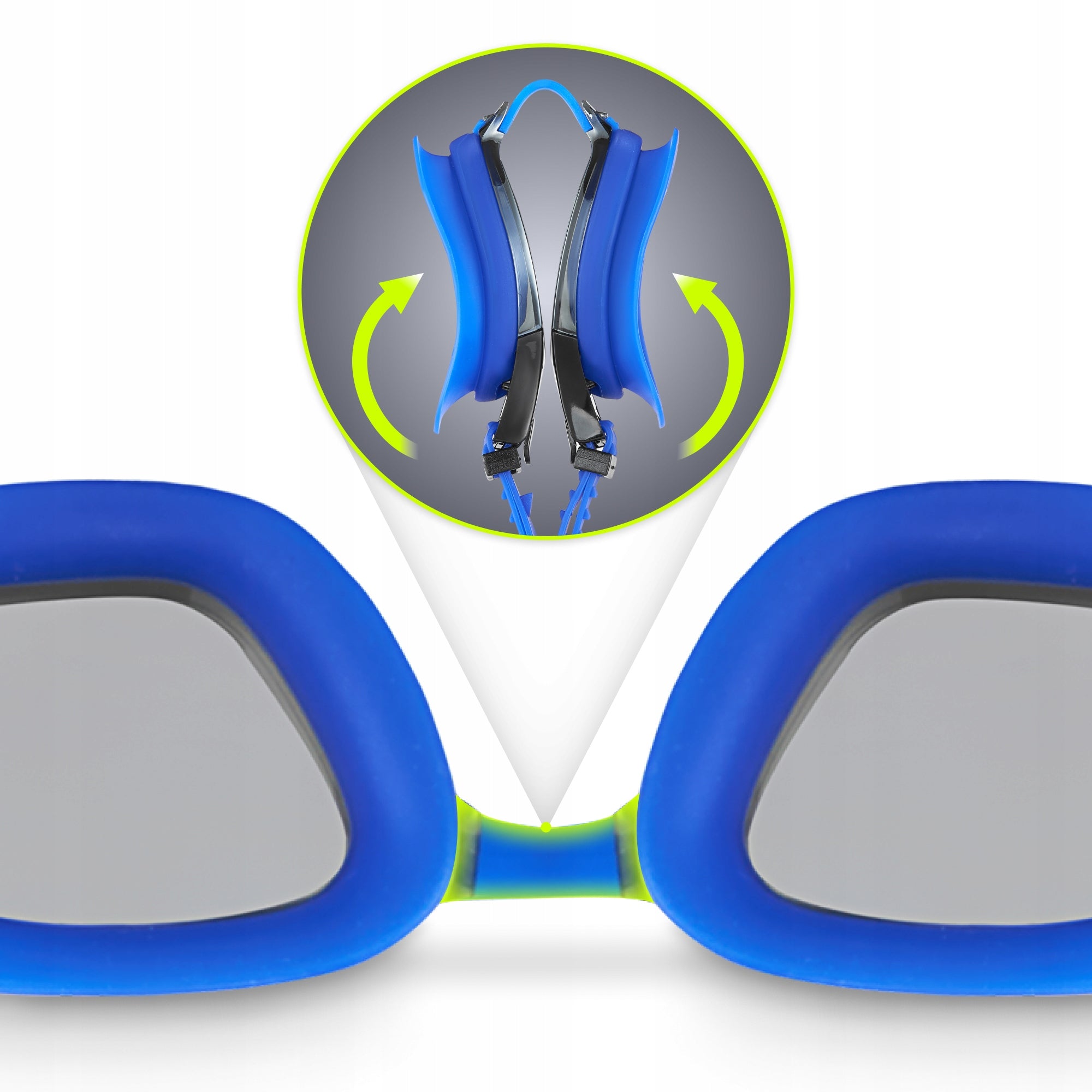 SWIMMING GOGGLES ANTI FOG SWIMMING POOL GLASSES ADJUSTABLE TSUNAMI Brand Tsunami