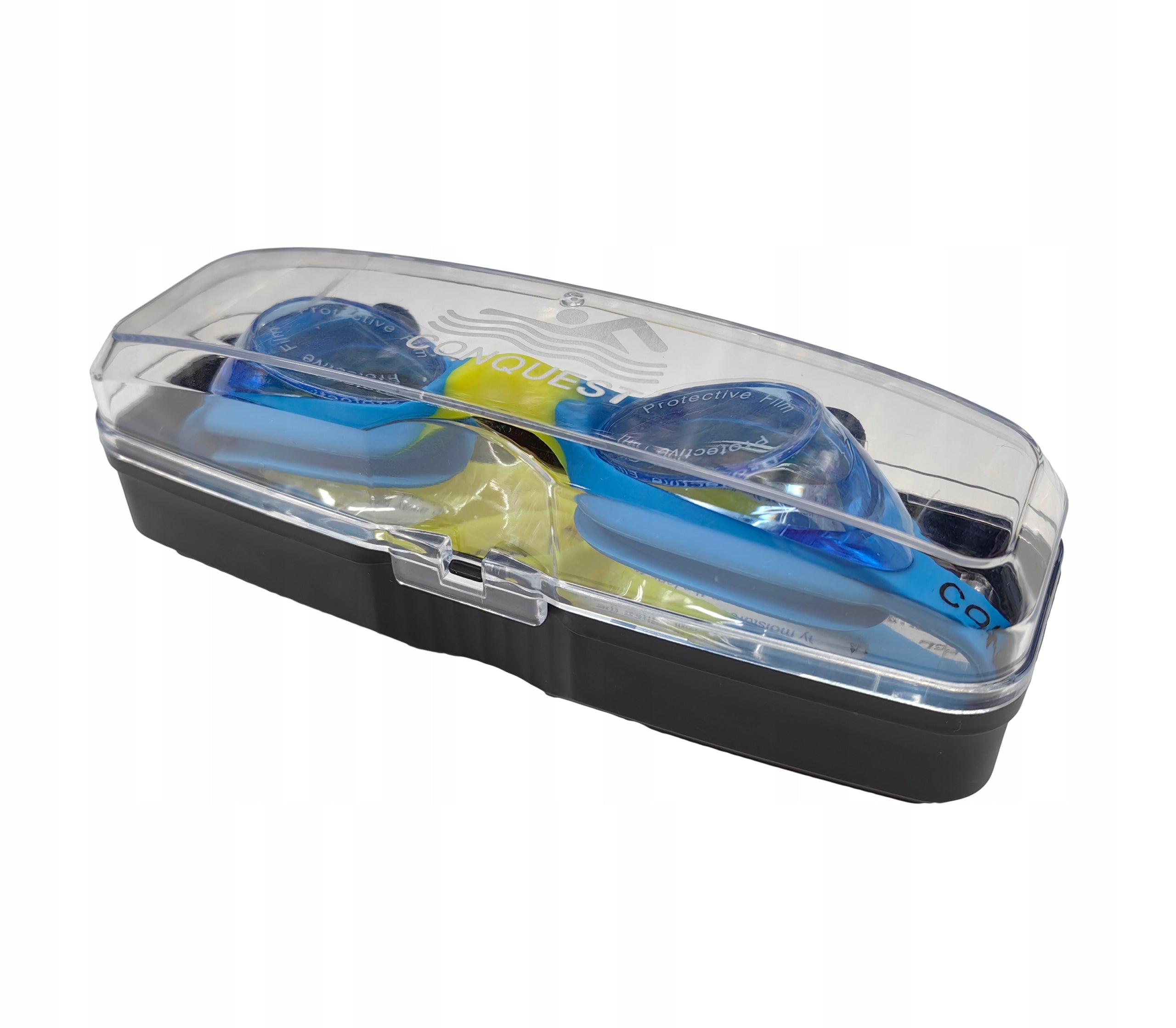 SWIMMING GOGGLES FOR CHILDREN SWIMMING POOL JUNIOR UNIVERSAL + CASE Brand conquest