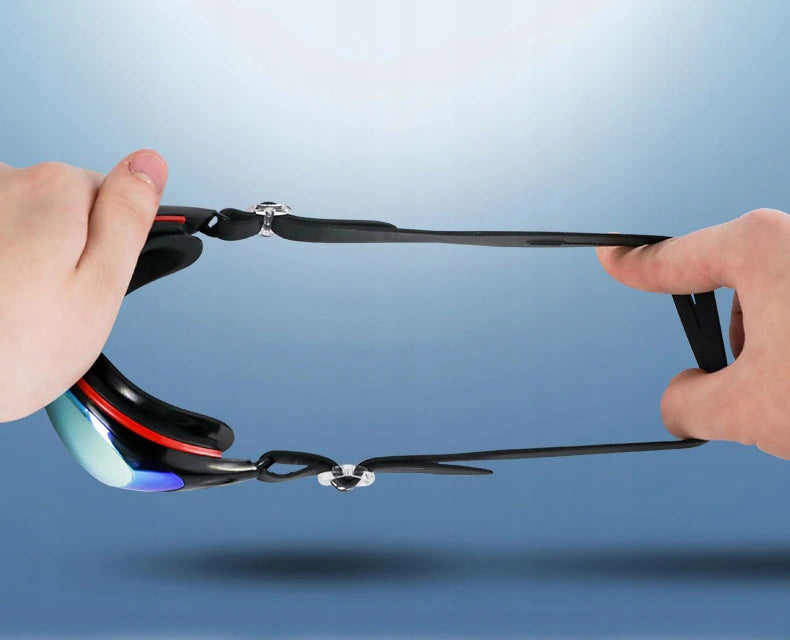 SWIMMING GOGGLES FOR POOL ANTI FOG SWIMMING GOGGLES + CASE Color black