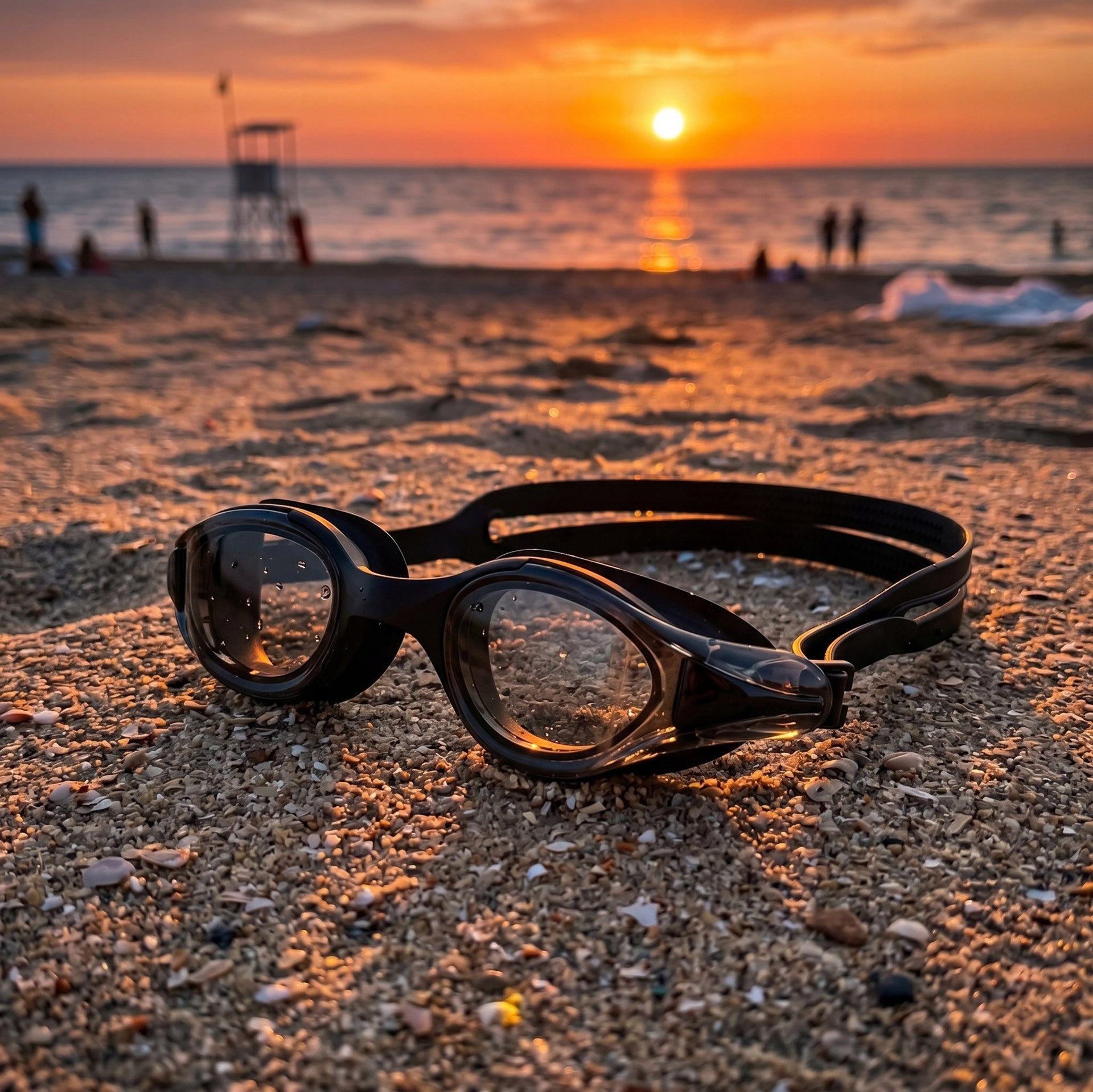SWIMMING GOGGLES FOR SWIMMING POOL GOGGLES ANTI-FOG CASE UV filter Manufacturer code AQ0010