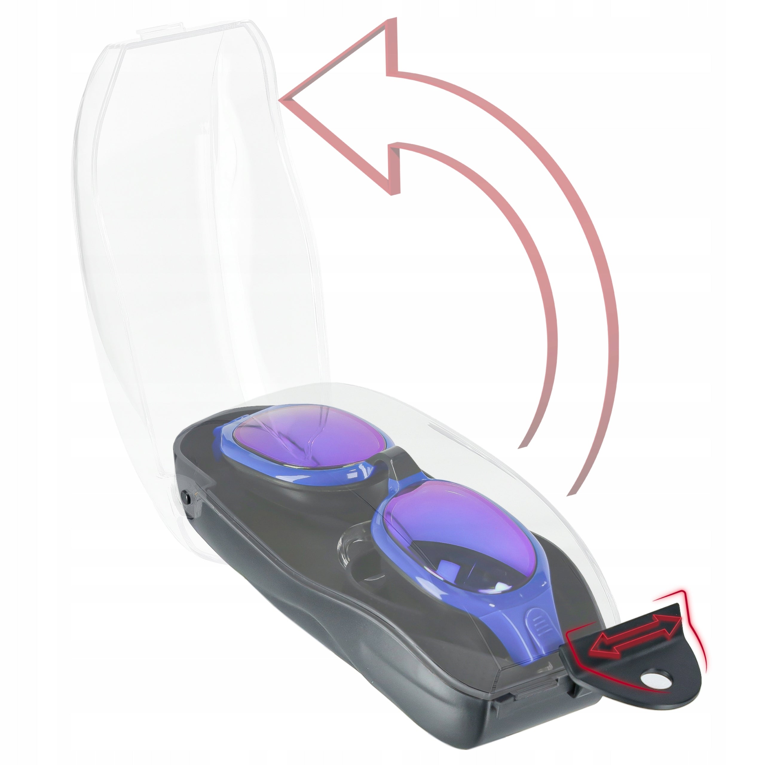 SWIMMING GOGGLES SWIMMING POOL GOGGLES TRAINING ANTI FOG + UV Kind for adults