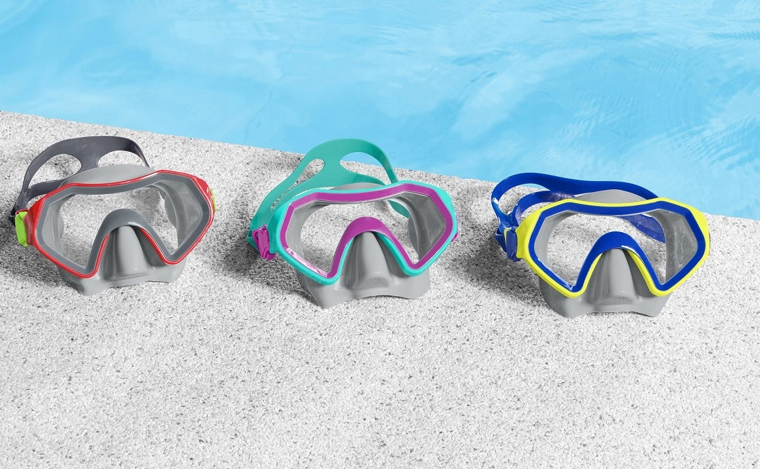 SWIMMING MASK GLASSES 3 COLORS BESTWAY 22049 Color multicolor