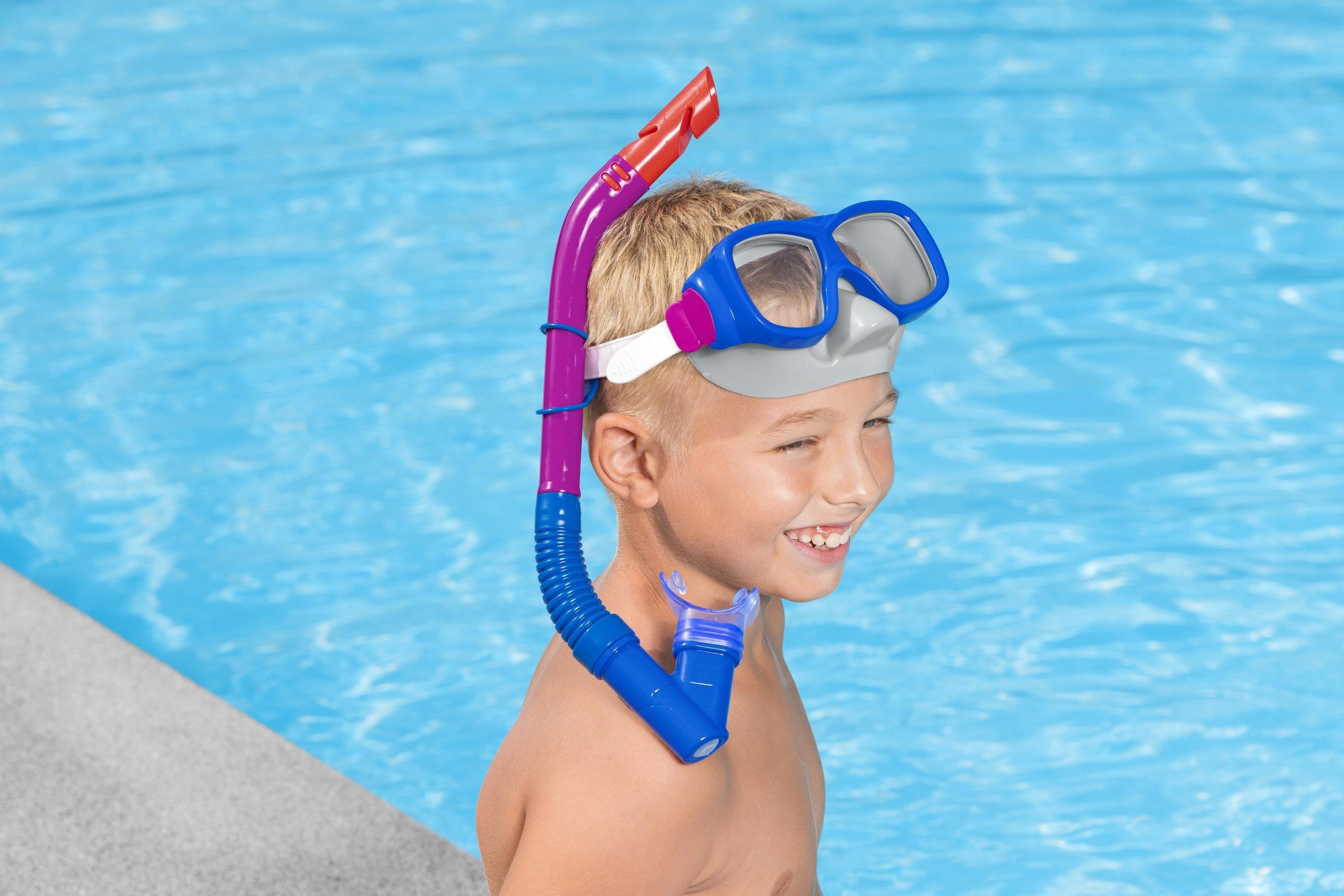 SWIMMING MASK WITH TUBE DIVING GLASSES 24032 Gender unisex product