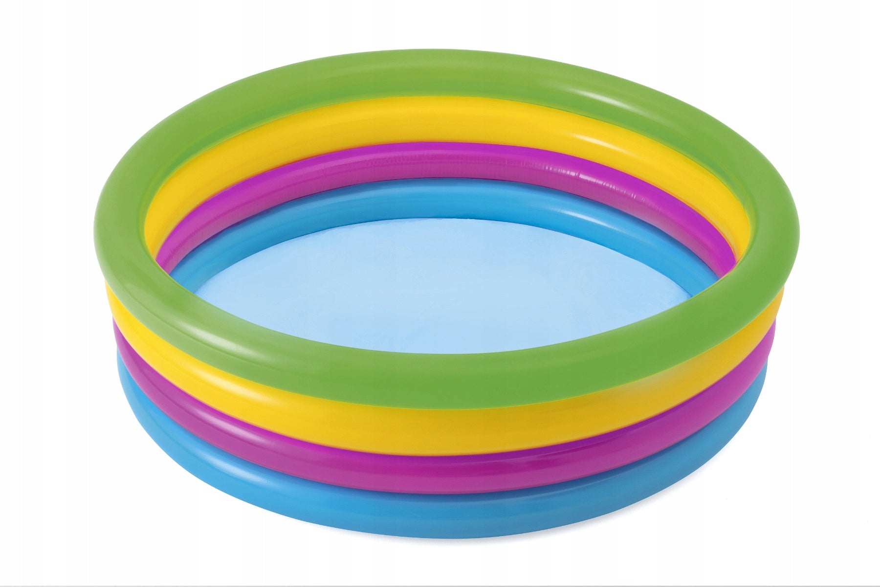 SWIMMING POOL INFLATABLE GARDEN POOL FOR CHILDREN BESTWAY 51117 COLORFUL Height 46 cm