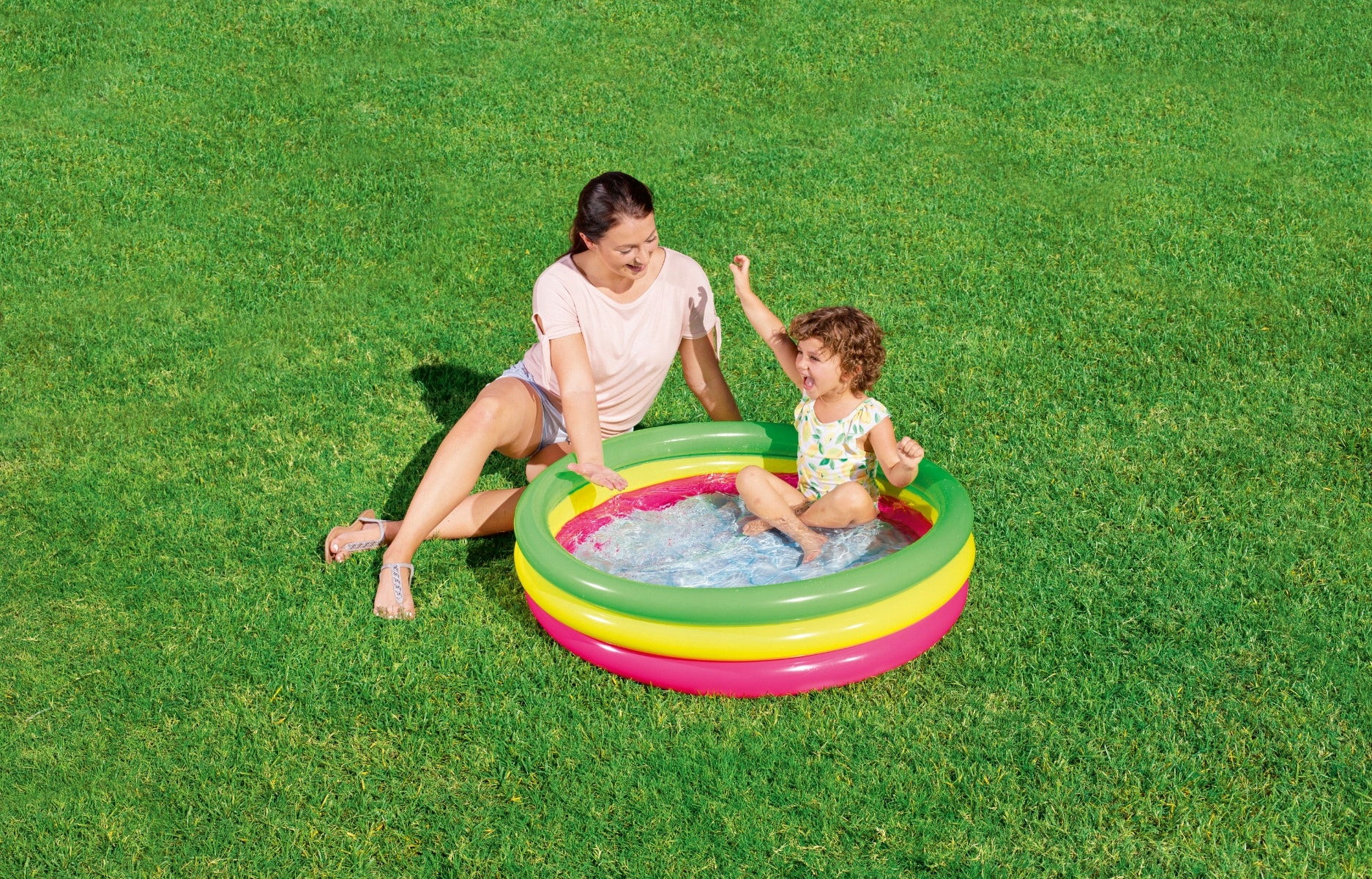 SWIMMING POOL INFLATABLE PADDLING POOL SOFT BOTTOM FOR CHILDREN 102X25CM BESTWAY Manufacturer code 51104