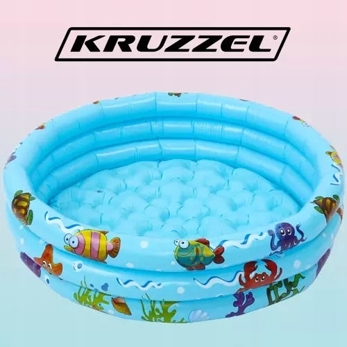 SWIMMING POOL INFLATABLE ROUND PADDLING POOL FOR CHILDREN 80 X 80 CM WITH SOFT BOTTOM Height 30 cm