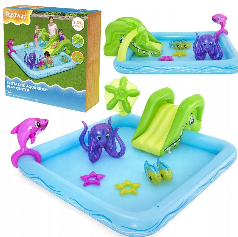 SWIMMING POOL SQUARE TOYS AQUARIUM WATER POOL FOUNTAIN 53052 BESTWAY Brand Bestway
