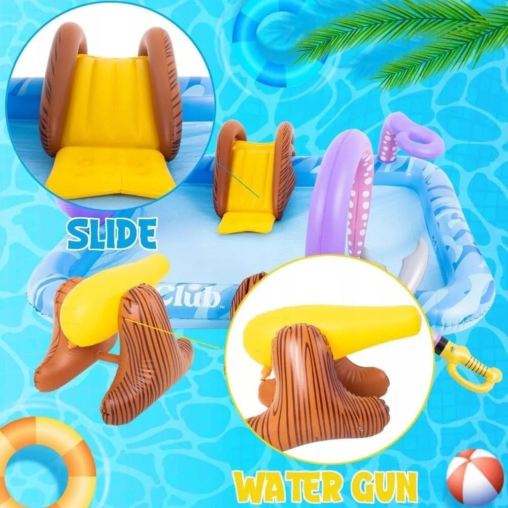 SWIMMING POOL WATER PARK PLAYGROUND SLIDE FOUNTAIN CANNON FOR CHILDREN Manufacturer code 51219 OŚMIORNICA FONTANNA