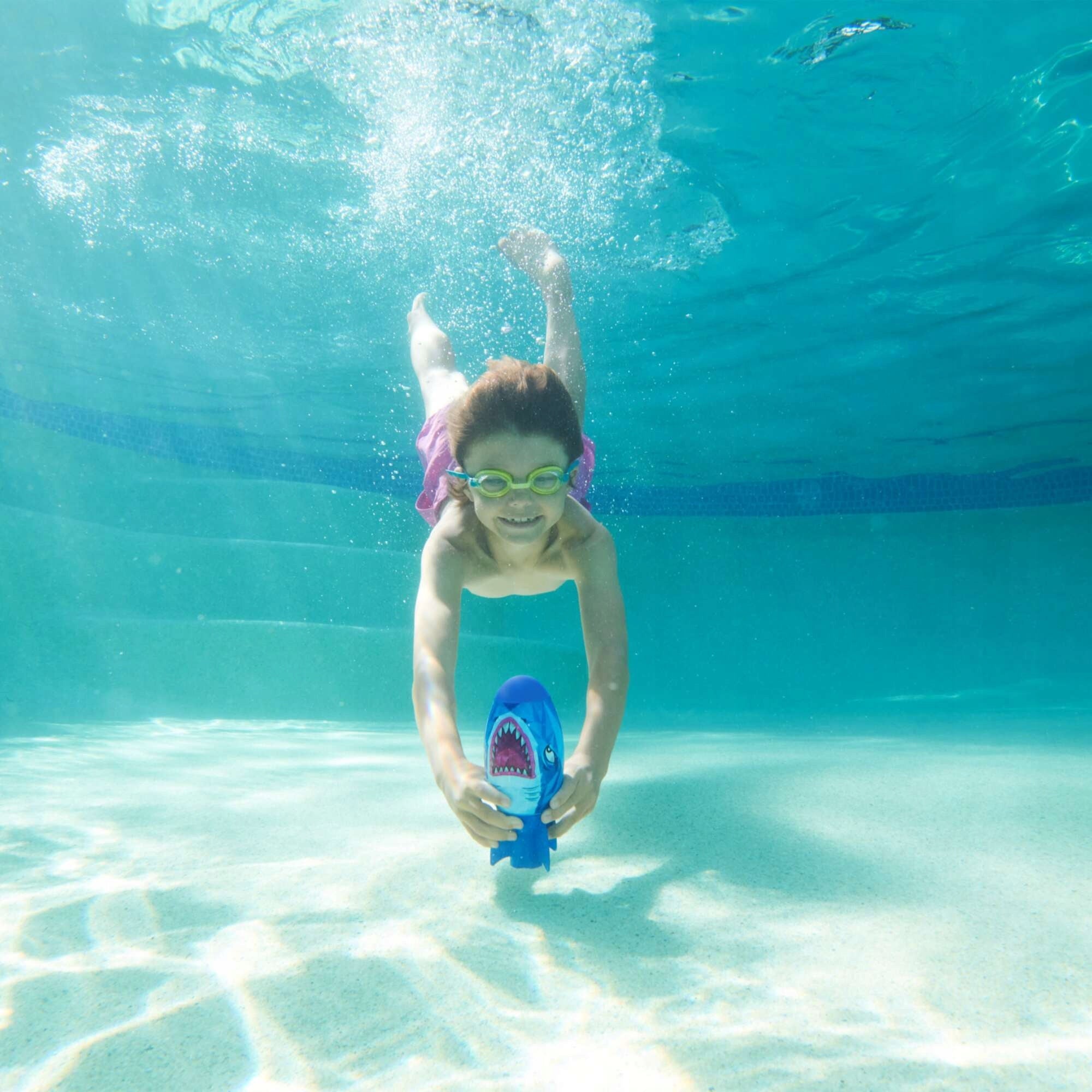 SWIMMING POOL WATER TOYS DIVING LEARNING SET ORCA + TORPEDO Brand Spin Master