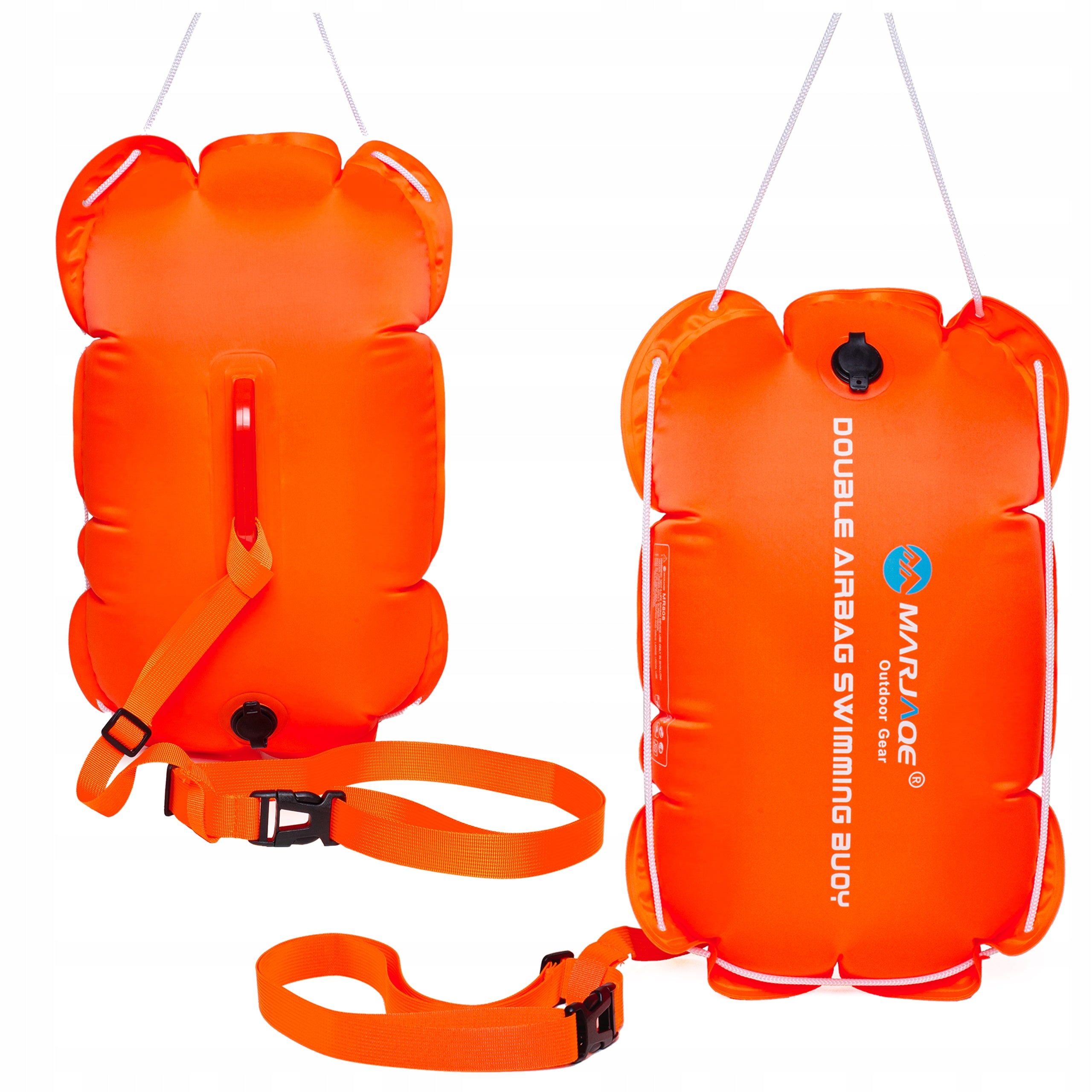 SWIMMING SAFETY BUOY INFLATABLE SWIMMING BUOY TWO-CHAMBER BELAYING