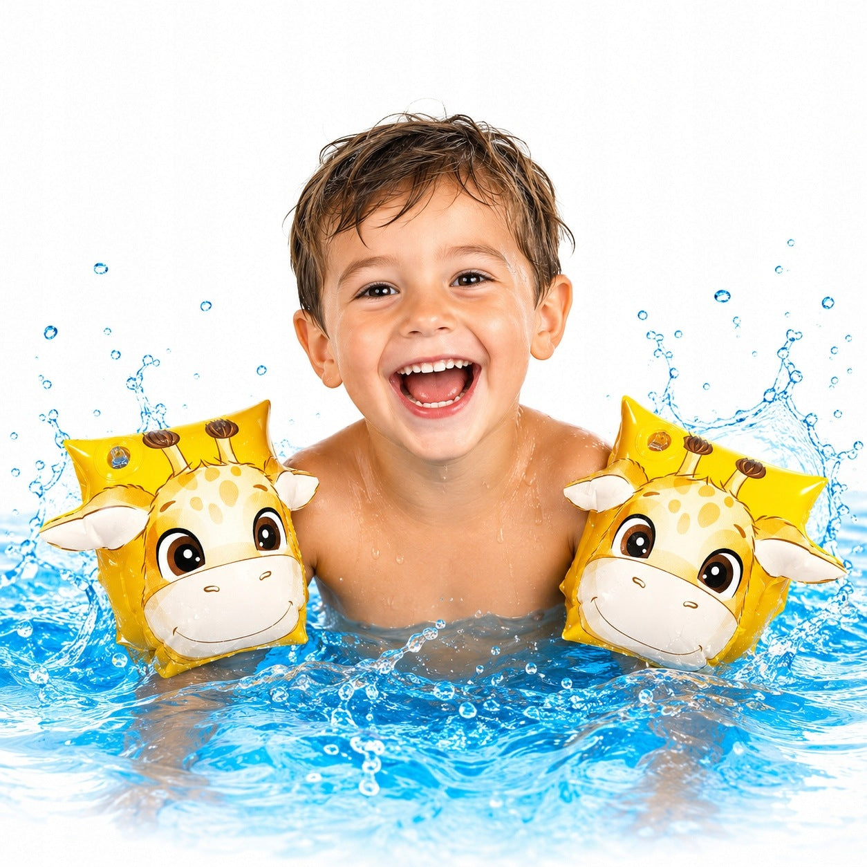 SWIMMING SLEEVES GIRAFFE 22X20 CM FOR CHILDREN 3-6 YEARS FOR SWIMMING POOL WATER Brand SunClub