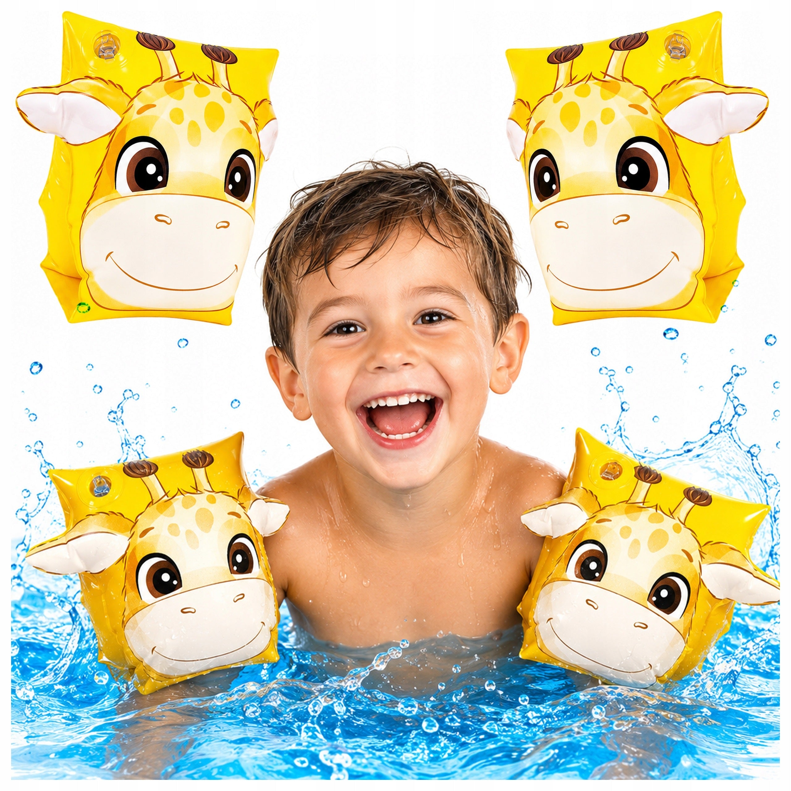 SWIMMING SLEEVES GIRAFFE 22X20 CM FOR CHILDREN 3-6 YEARS FOR SWIMMING POOL WATER
