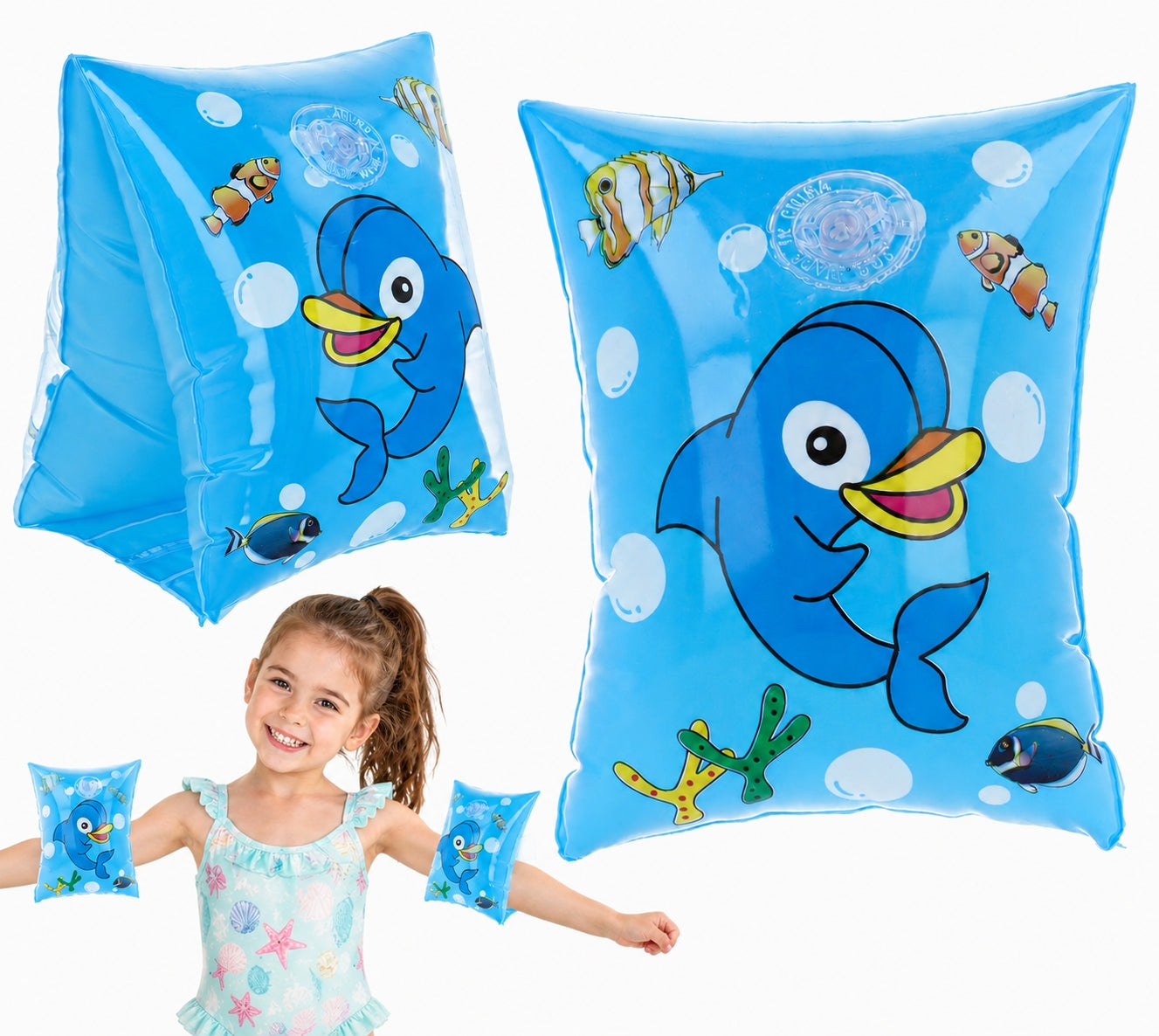 SWIMMING SLEEVES SHOULDER PADS FOR CHILDREN FOR SWIMMING POOL TO THE BEACH MIX V2