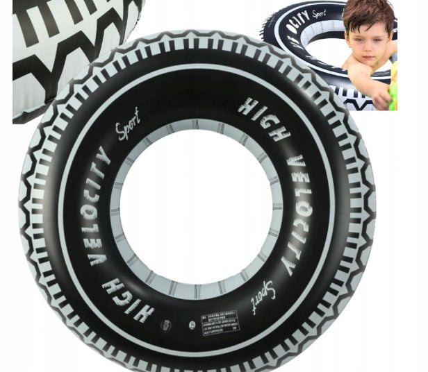 SWIMMING WHEEL BEACH TIRE INFLATABLE CIRCLE 60 CM FOR CHILDREN FOR SWIMMING POOL