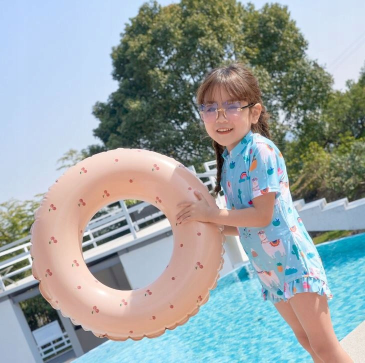 SWIMMING WHEEL Circle Inflatable Pastel Cherry Beach Holiday 80cm XL Brand no brand