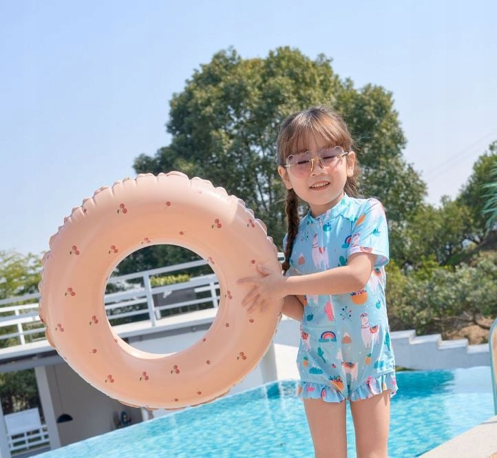 SWIMMING WHEEL Circle Inflatable Pastel Cherry Beach Holiday 80cm XL Color multicolor