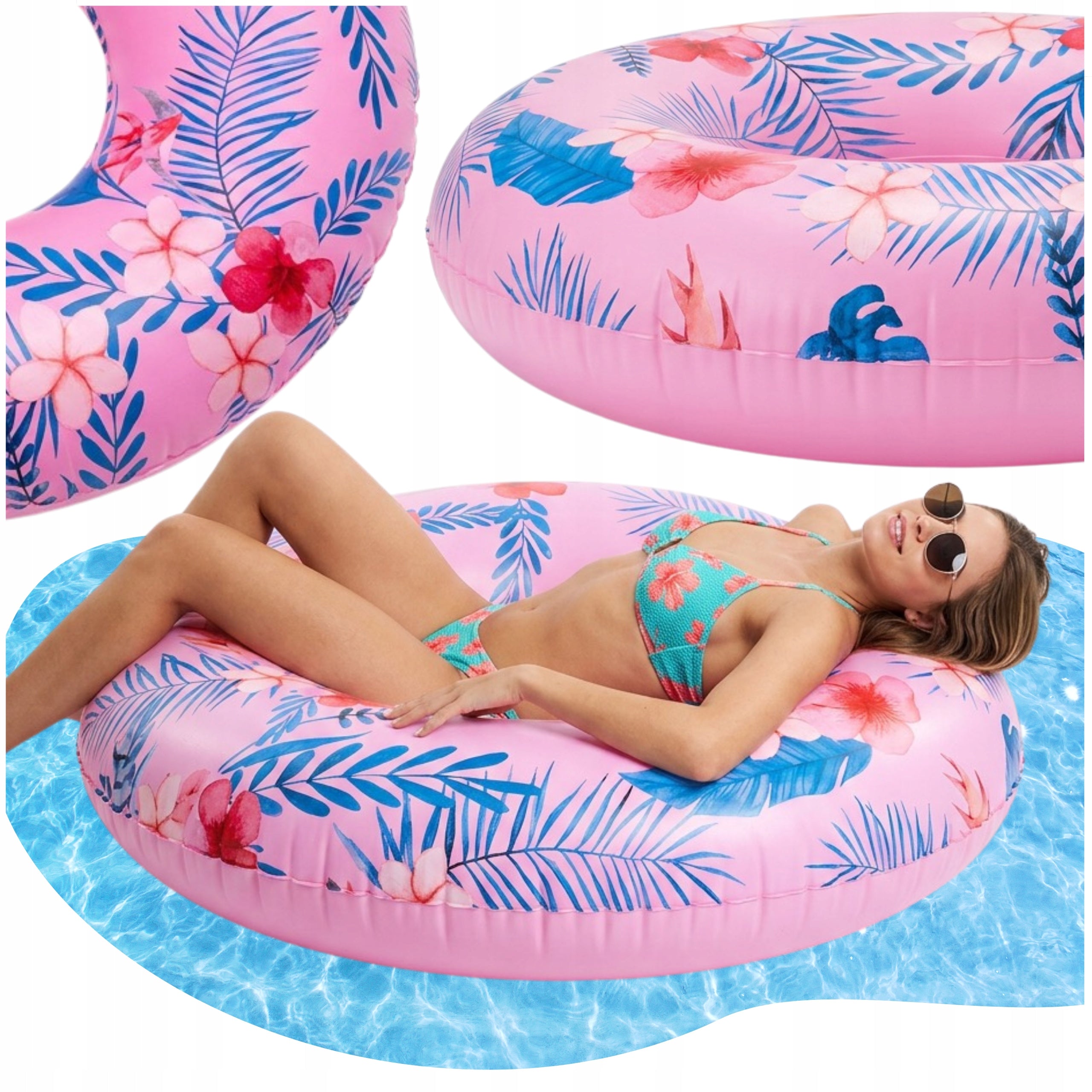 SWIMMING WHEEL INFLATABLE FOR WATER LARGE MATTRESS FOR BEACHES SWIMMING POOL 113 CM XXL