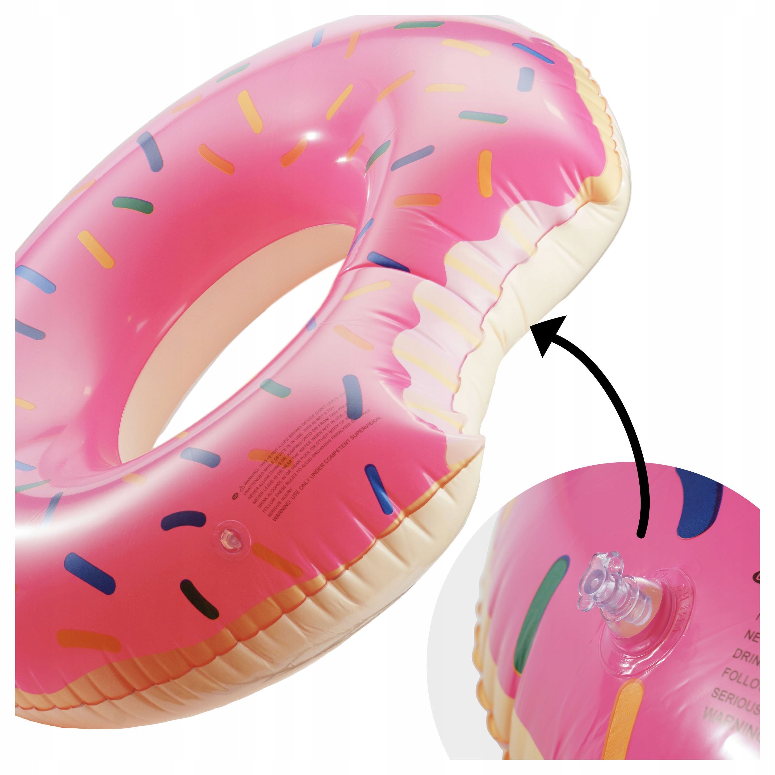 SWIMMING WHEEL INFLATABLE LARGE 120 FOR CHILDREN ADULT WATER MATTRESS DONUT Manufacturer code Koło dmuchane do pływania DONUT 120cm