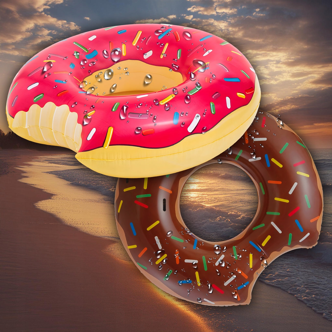 SWIMMING WHEEL INFLATABLE LARGE MATTRESS FOR POOL WATER DONUT CIRCLE 120CM XXL Packaging status original