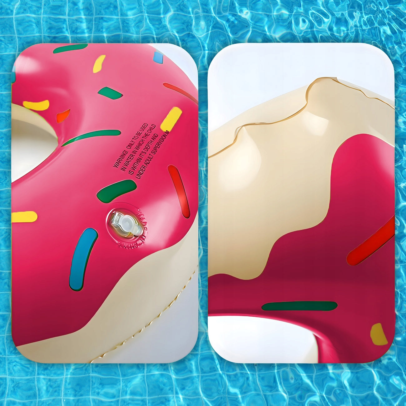 SWIMMING WHEEL INFLATABLE LARGE MATTRESS FOR POOL WATER DONUT CIRCLE 120CM XXL Product width 120 cm