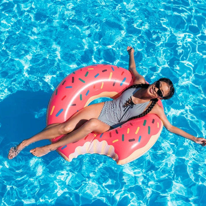 SWIMMING WHEEL INFLATABLE LARGE WATER BEACH MATTRESS CIRCLE DONUT 120CM Brand no brand