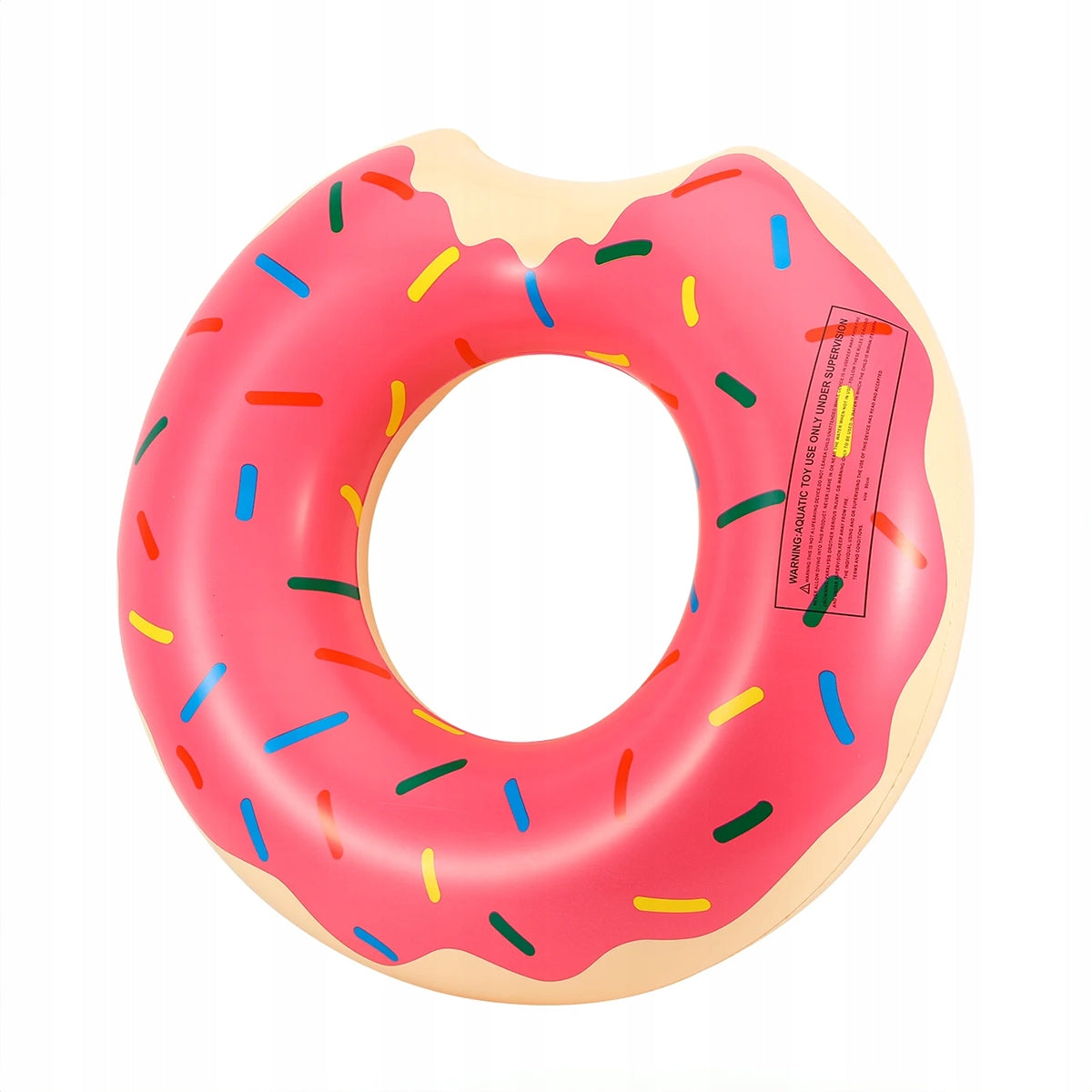 SWIMMING WHEEL INFLATABLE LARGE WATER BEACH MATTRESS CIRCLE DONUT 120CM Color pink