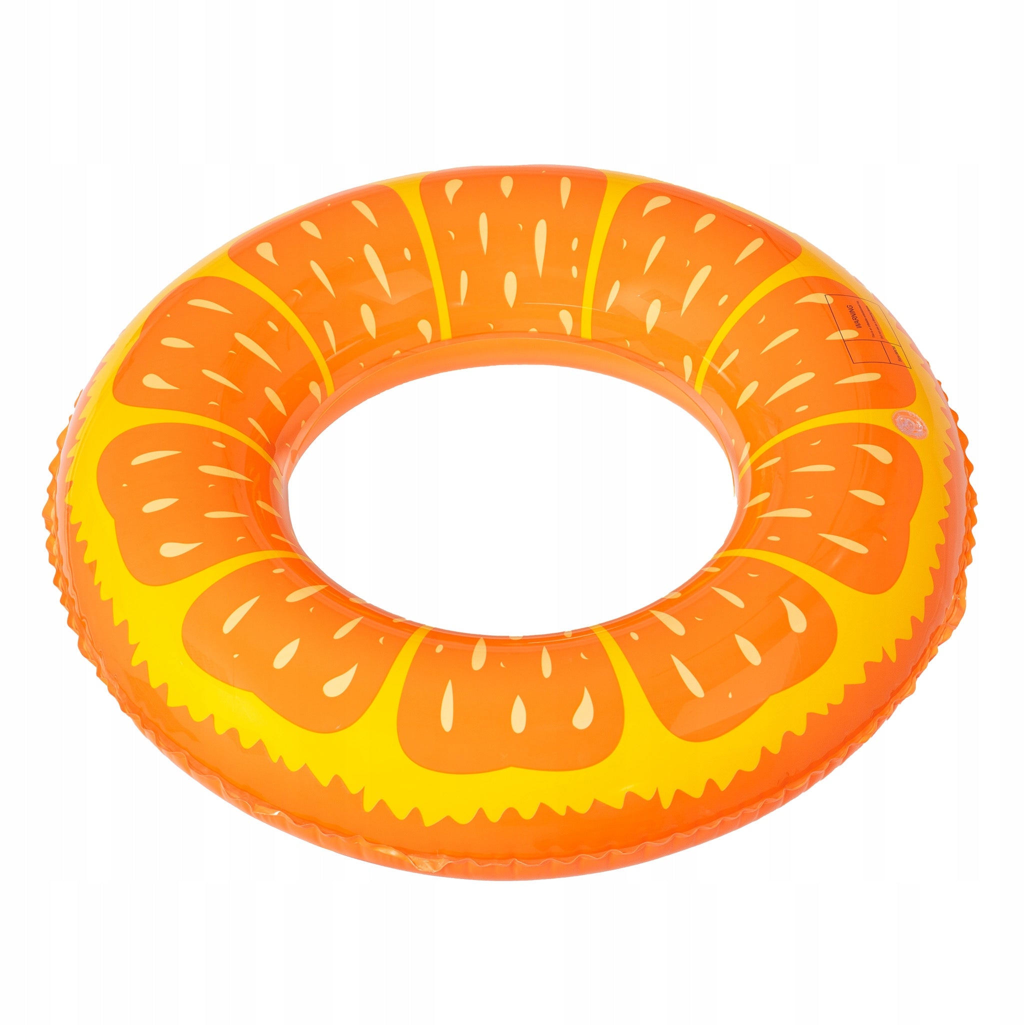 SWIMMING WHEEL INFLATABLE LARGE WATER BEACH MATTRESS CIRCLE ORANGE CHILDREN Product width 90 cm
