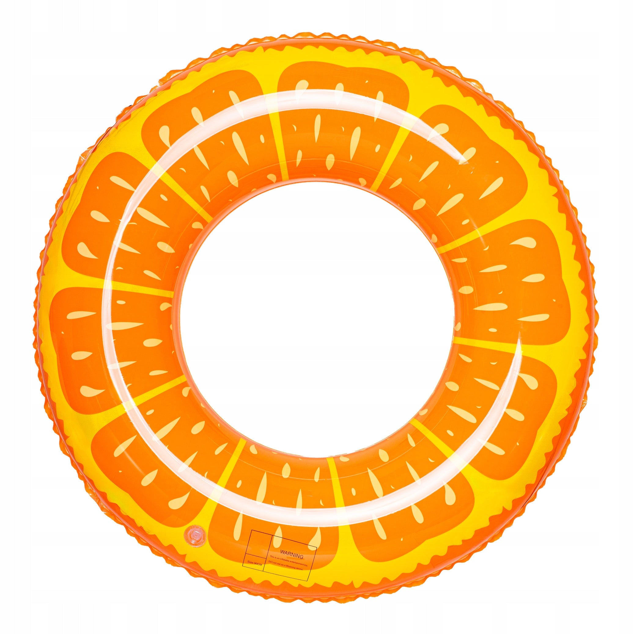 SWIMMING WHEEL INFLATABLE LARGE WATER BEACH MATTRESS CIRCLE ORANGE CHILDREN