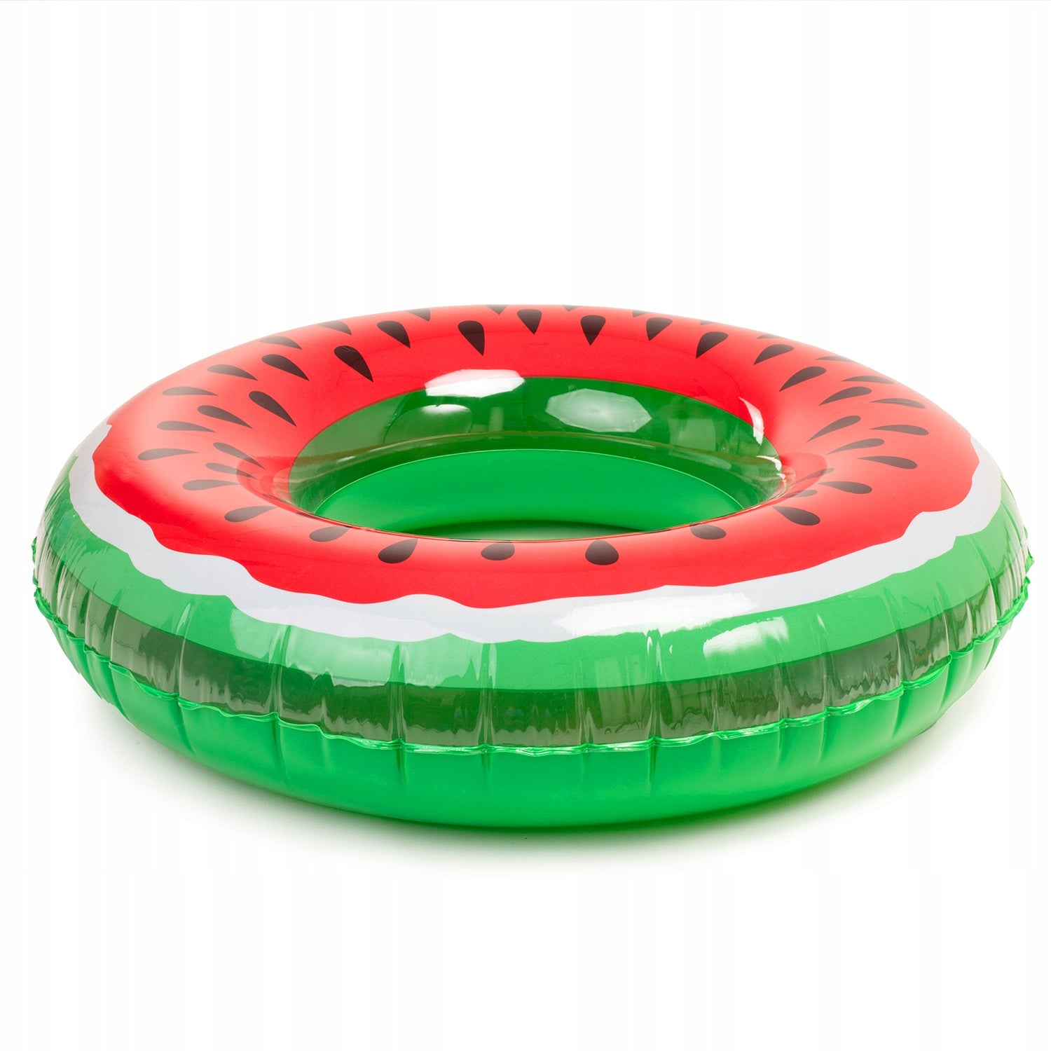 SWIMMING WHEEL INFLATABLE LARGE WATER BEACH MATTRESS CIRCLE WATERMELON FOR CHILDREN Length 90 cm