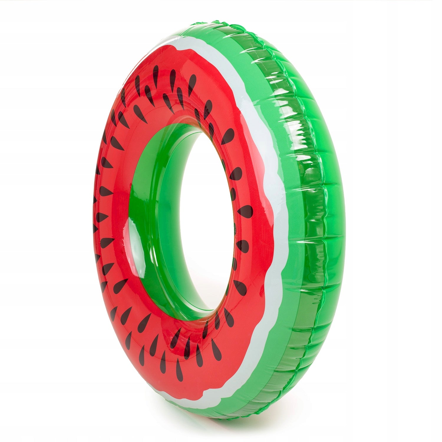 SWIMMING WHEEL INFLATABLE LARGE WATER BEACH MATTRESS CIRCLE WATERMELON FOR CHILDREN Model KOŁO DO PŁYWANIA WODY DMUCHANY NA BASEN ARBUZ 90CM