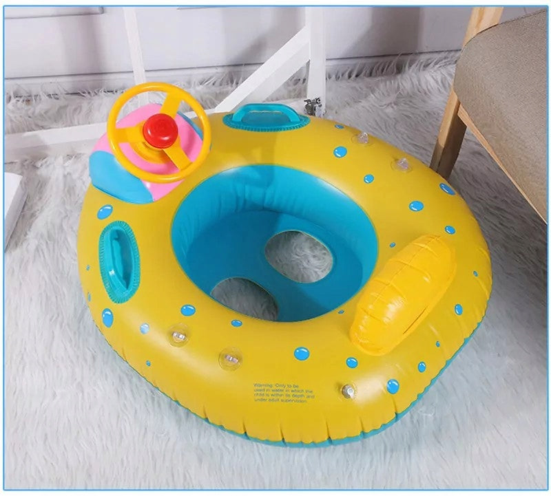 SWIMMING WHEEL INFLATABLE toy car pontoon for child with visor Model KOŁO DMUCHANE SAMOCHÓD SAMOCHODZIK DLA DZIECI