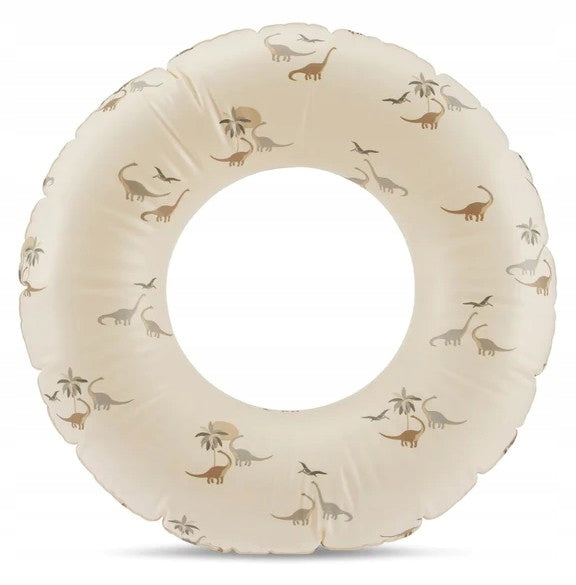 SWIMMING WHEEL Inflatable Circle Kids Dinosaur Beach Holiday Beige