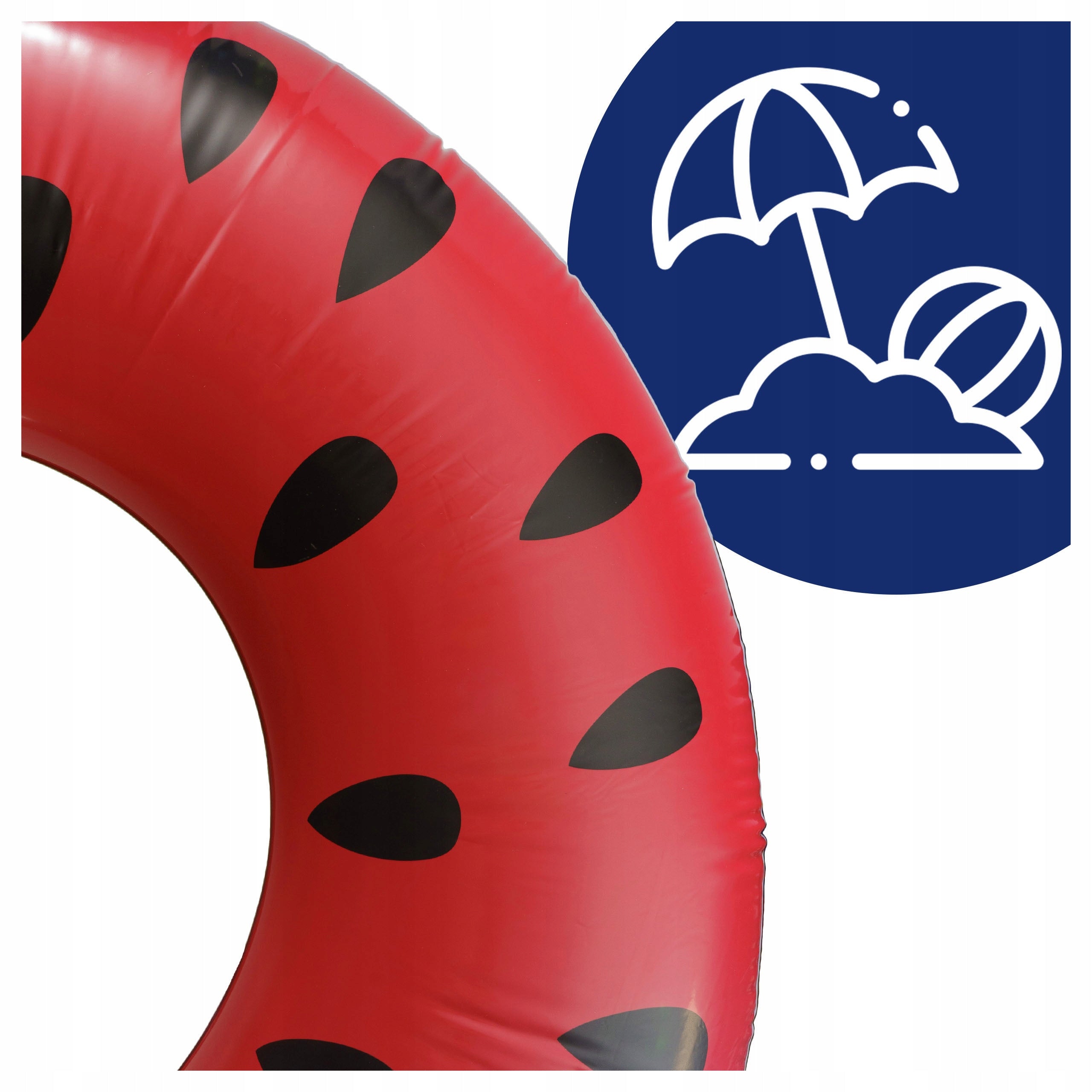 SWIMMING WHEEL LARGE INFLATABLE FOR CHILDREN ADULTS MATTRESS WATERMELON 120CM Color red
