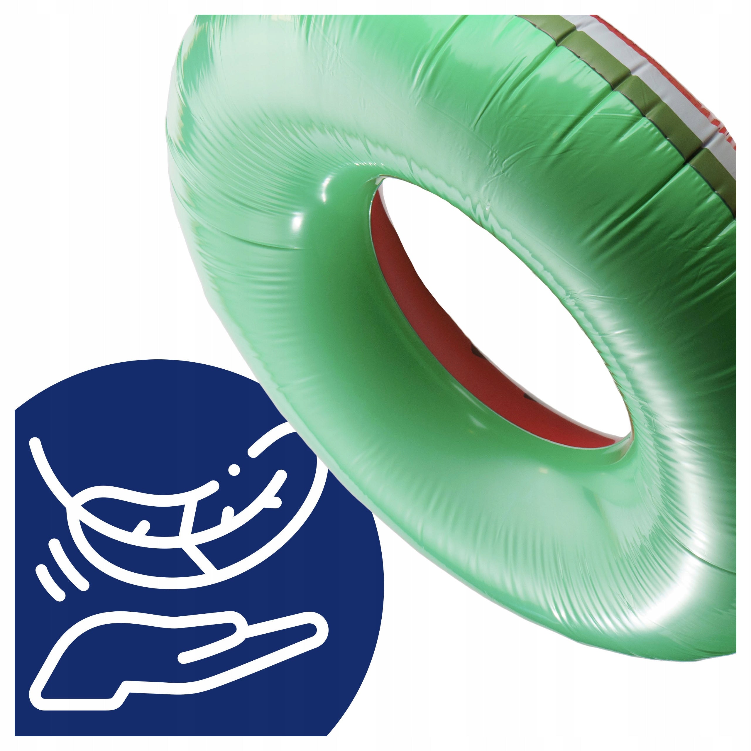 SWIMMING WHEEL LARGE INFLATABLE FOR CHILDREN ADULTS MATTRESS WATERMELON 120CM Model KOŁO 120 CM DUŻE dla dzieci dorosłych ARBUZ plażę