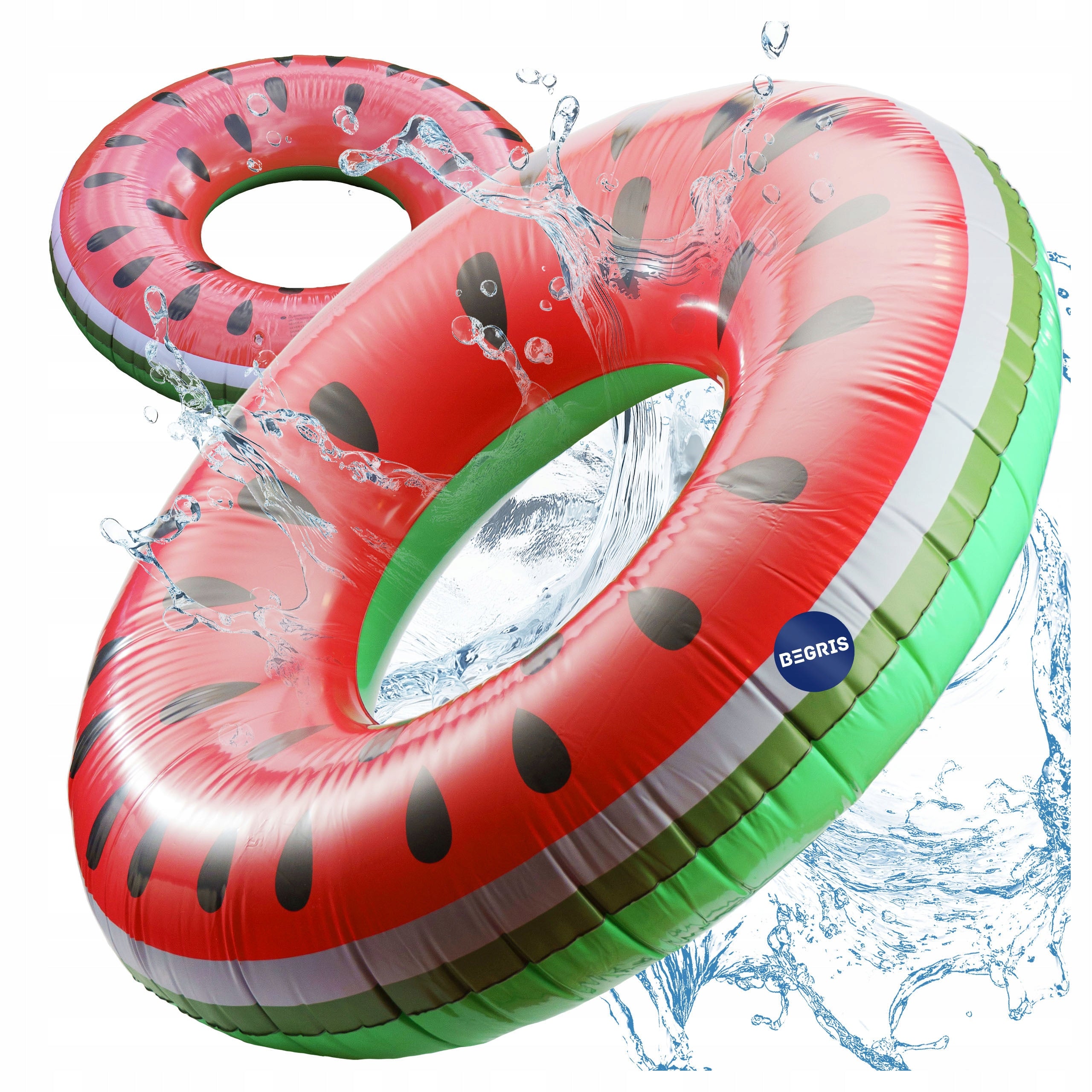 SWIMMING WHEEL LARGE INFLATABLE FOR CHILDREN ADULTS MATTRESS WATERMELON 120CM