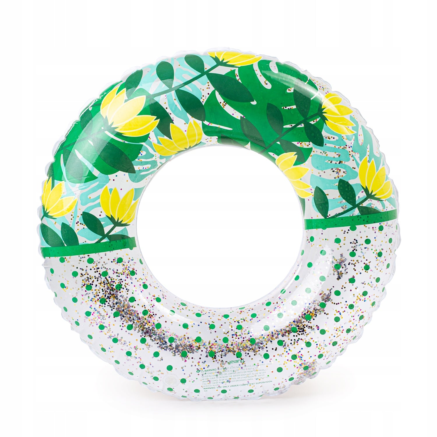 SWIMMING WHEEL MATTRESS INFLATABLE CIRCLE LARGE BEACH GLITTER 80CM FOR CHILDREN Brand no brand