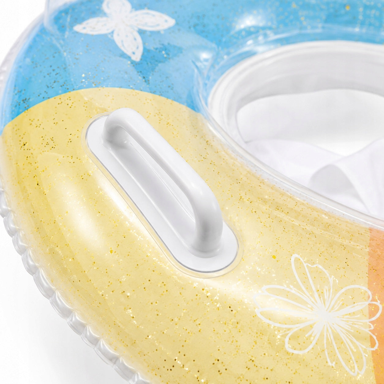 SWIMMING WHEEL WITH SEAT INFLATABLE FOR BABIES SET BALL Model z siedziskiem