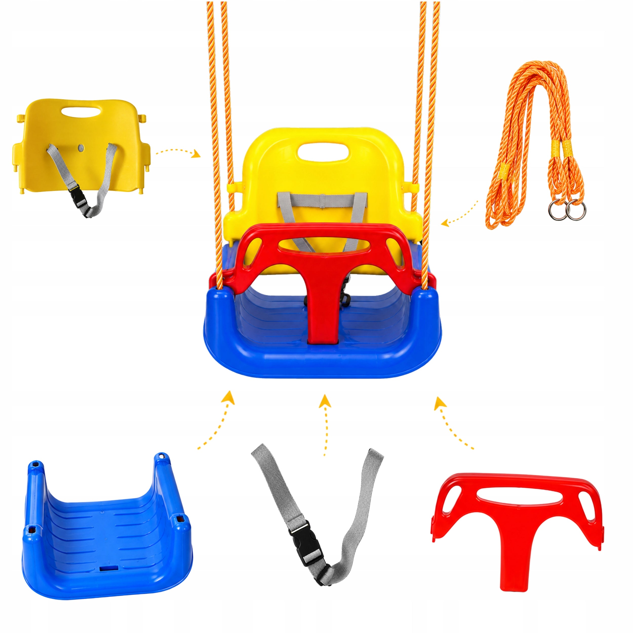 SWING FOR CHILDREN GARDEN STRONG 3IN1 HANGING FOR HOME AND GARDEN 30KG ARMCHAIR Packaging status original