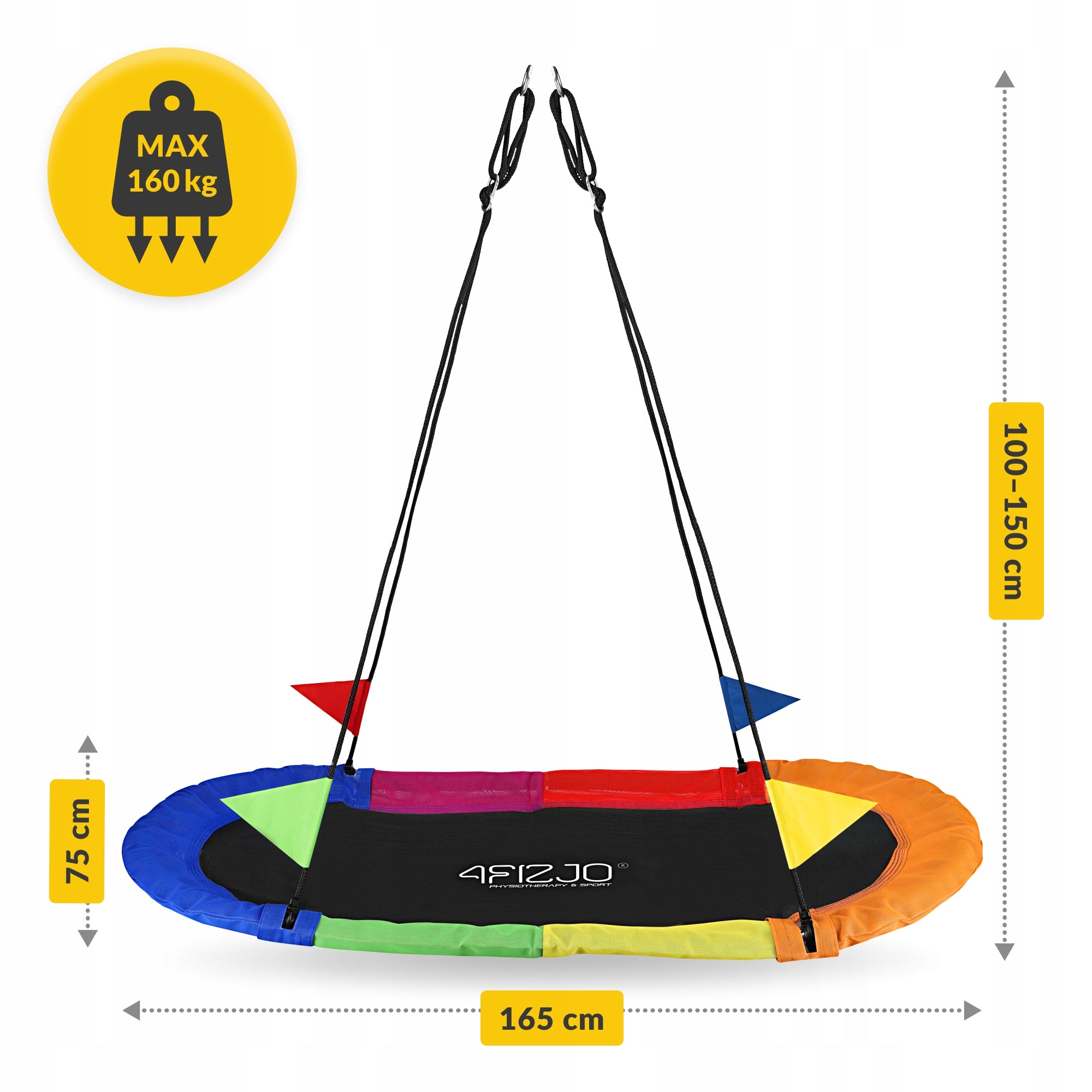 SWING FOR CHILDREN STRONG LARGE CHILDREN'S STORK NEST DURABLE XXL Manufacturer 4FIZJO