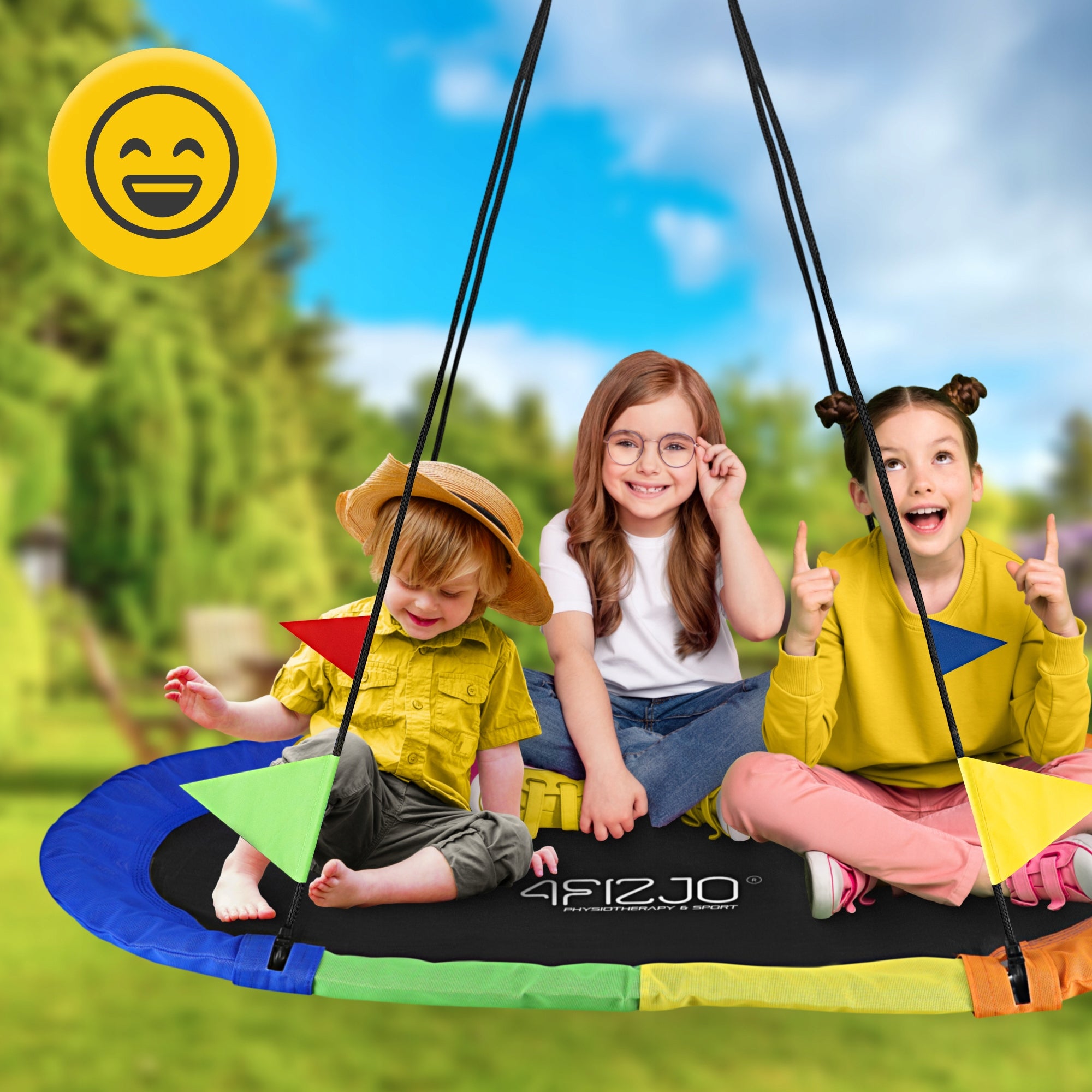 SWING FOR CHILDREN STRONG LARGE CHILDREN'S STORK NEST DURABLE XXL Material of manufacture fabric synthetic material