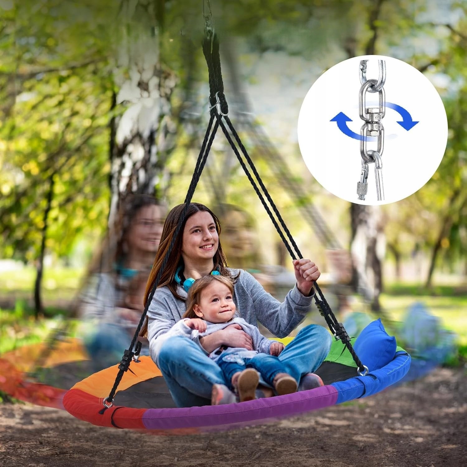 SWING FOR CHILDREN STRONG PREMIUM PLAYGROUND SENSORY HANDLES CUSHION Product weight with unit packaging 5 kg