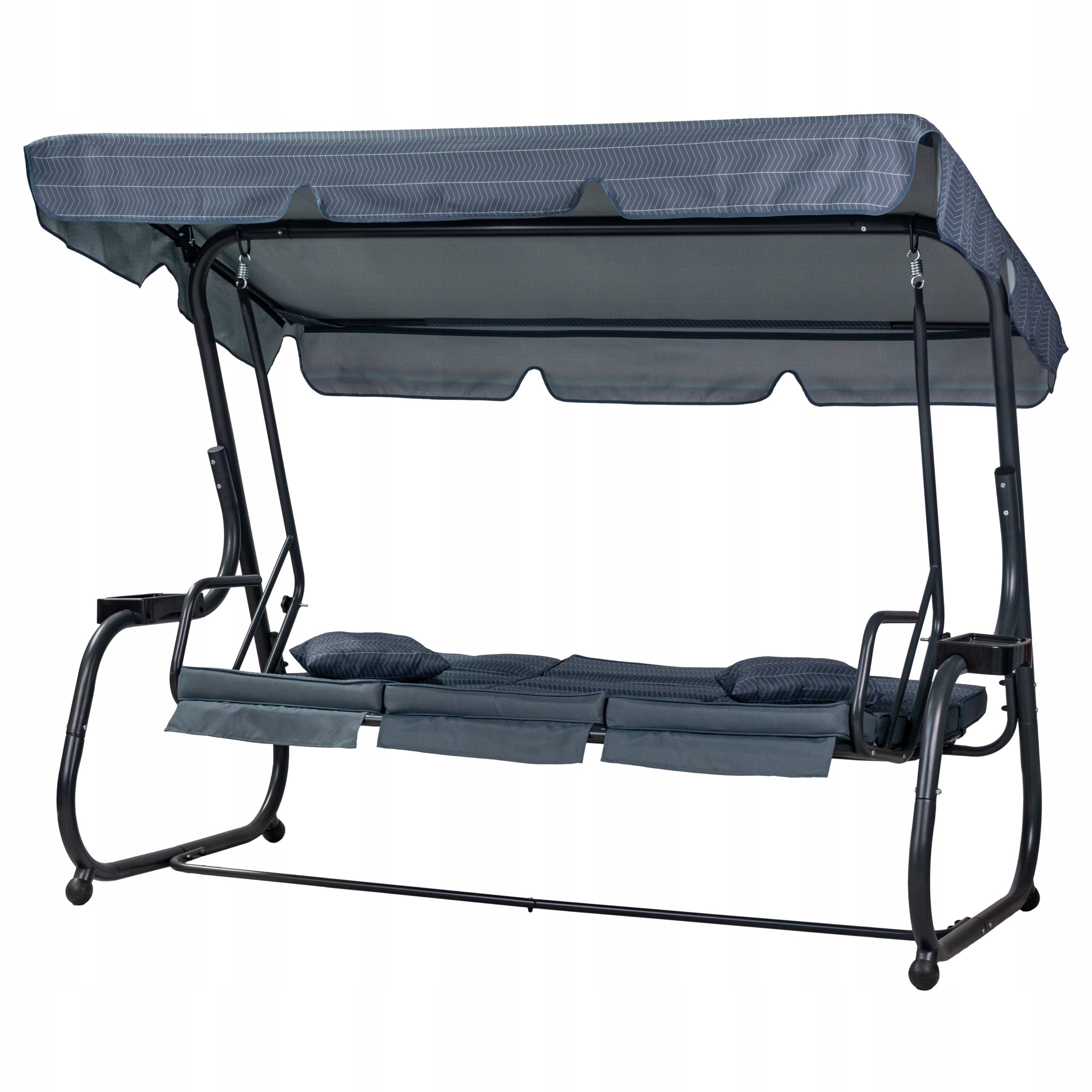 SWING Garden ROCKING BENCH 3 seater LARGE COUCH FOLDING mosquito net Seat length 175 cm