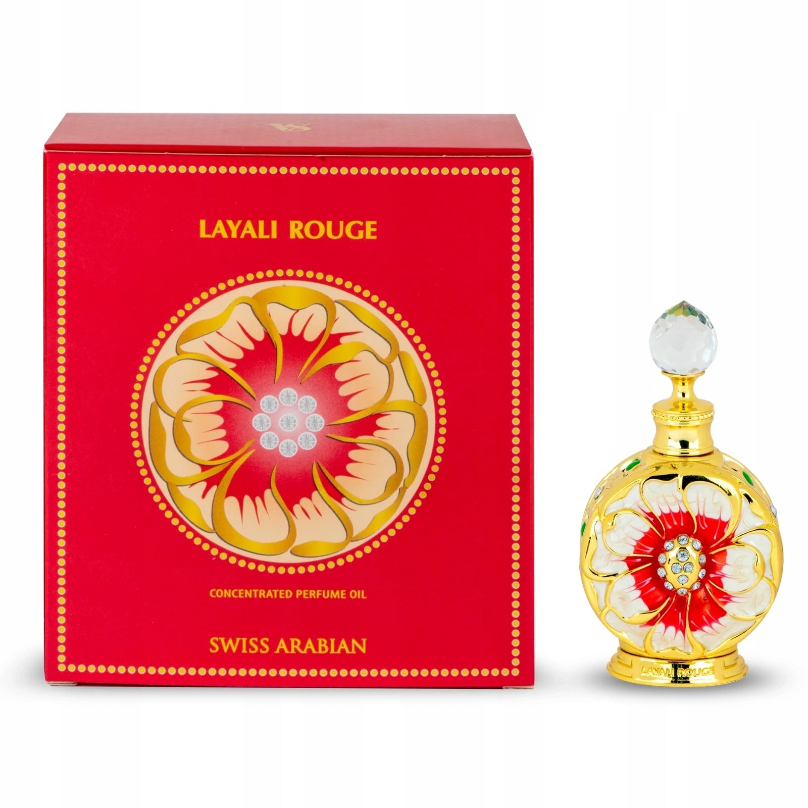 SWISS ARABIAN Layali Rouge Concentrated Perfume Oil (Unisex) 15 ml Packaging volume 15 ml