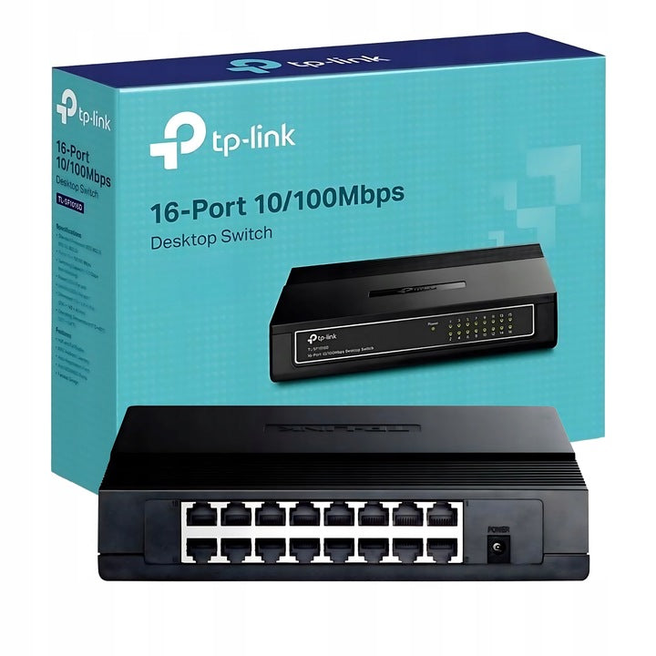 SWITCH 16-PORT NETWORK SWITCH INCREASE THE NUMBER OF PORTS TP-LINK