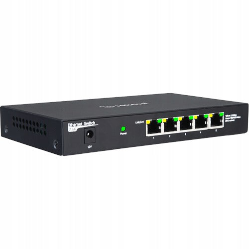 SWITCH 2.5 GIGABIT SILENT DESK FANLESS 5 PORTS 2500 Mbps Manufacturer code MGS1100-5