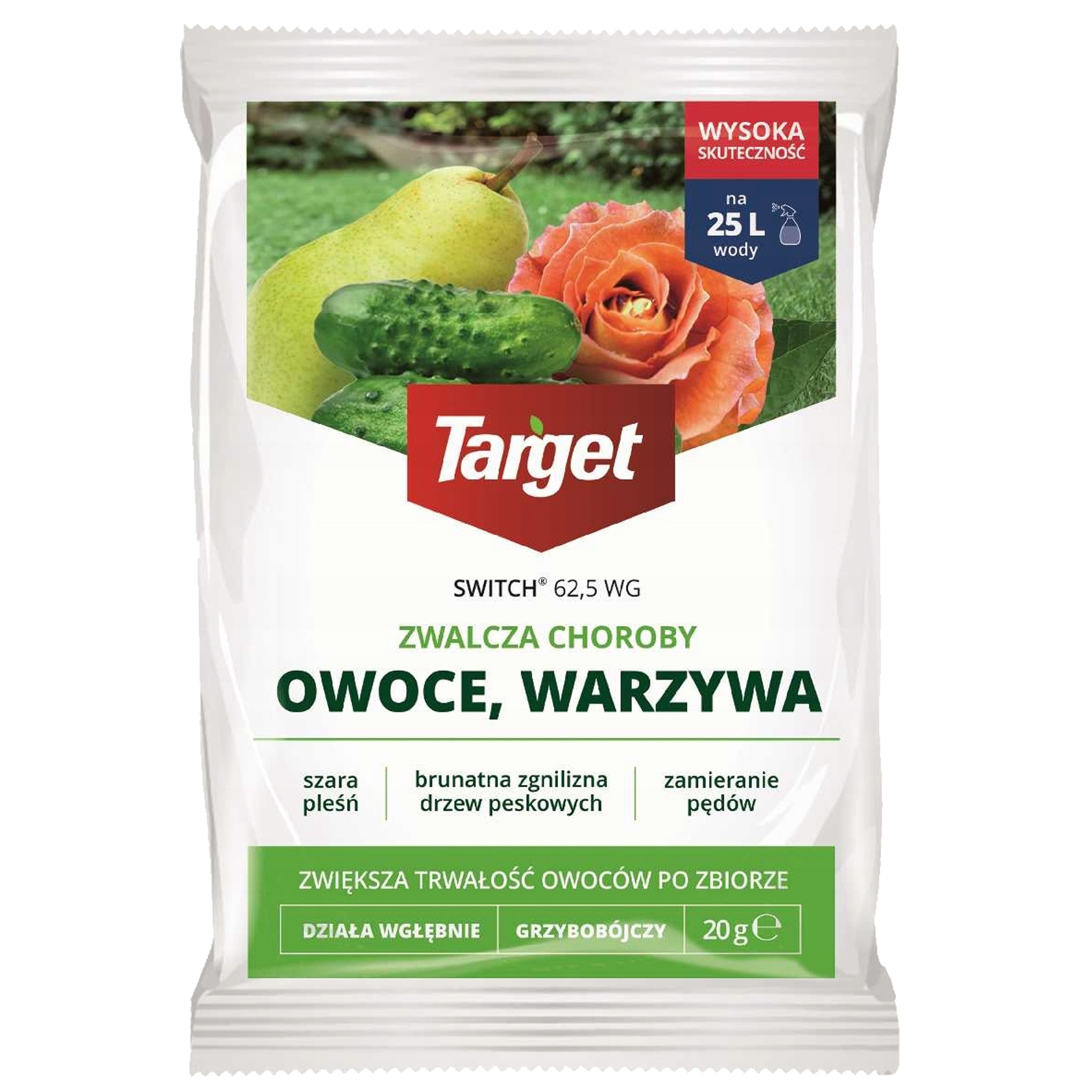 SWITCH 62,5 ACCORDING TO FIGHTS FUNGAL DISEASES GRAY MOLD ROT 20G TARGET