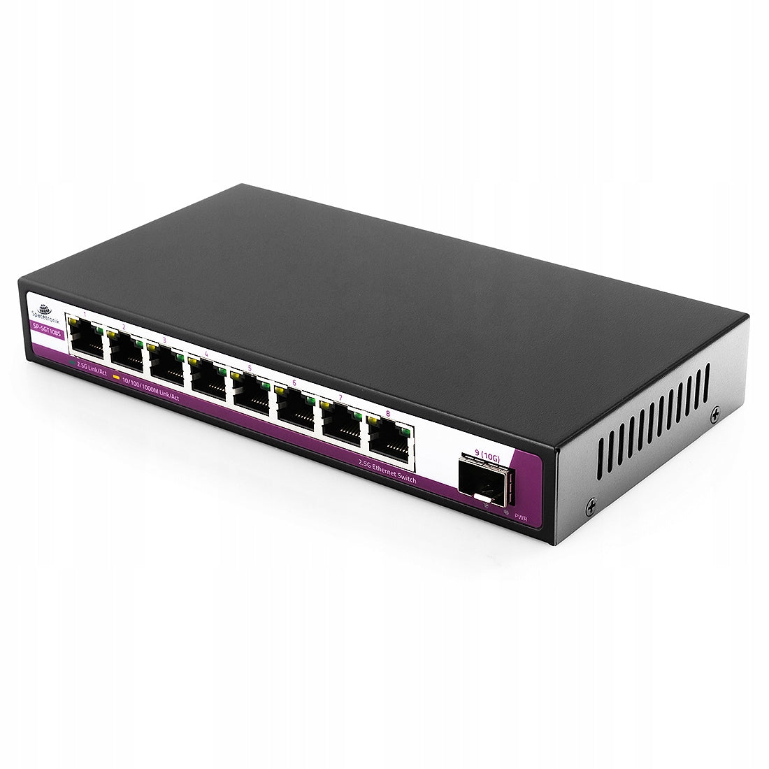 SWITCH 8 ports RJ45 2.5G +port SFP 10G SP-SGT108S