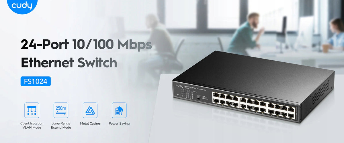 SWITCH FS1024 24-PORT CUDY Packaging status original