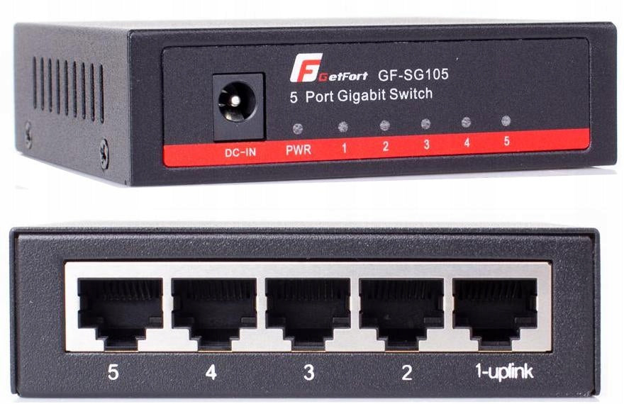 SWITCH GETFORT SG-105 (5 x Gigabit Eth) _EP_